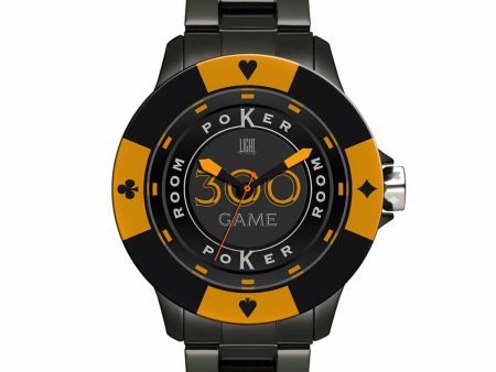 Unisex Watch Light Time POKER (Ø 41 mm) Online Hot Sale