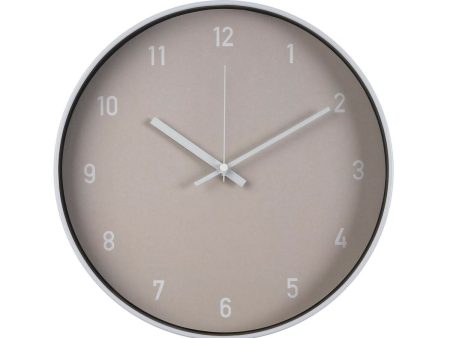 Wall Clock Versa Beige Crystal Plastic 4 x 30 x 30 cm Online Hot Sale