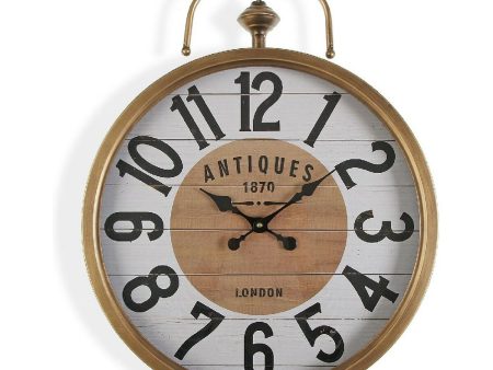 Wall Clock Versa Antiques Metal (6 x 60 x 48 cm) For Discount