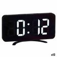 Table-top Digital Clock Black ABS 15,7 x 7,7 x 1,5 cm (12 Units) Sale