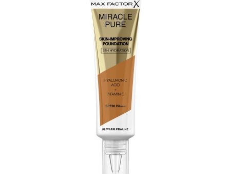 Crème Make-up Base Max Factor Miracle Pure Nº 89 Warm praline Spf 30 30 ml Sale