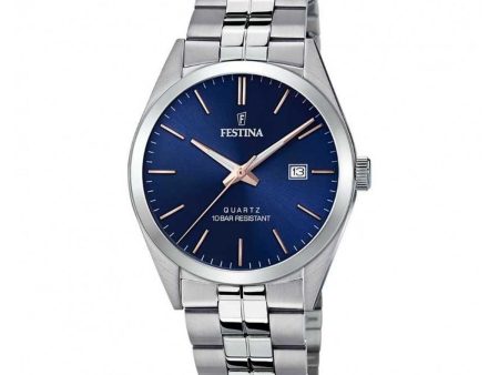 Men s Watch Festina F20437 B Silver (Ø 40 mm) Hot on Sale