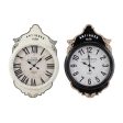 Wall Clock DKD Home Decor White Black Crystal Iron 61 x 6 x 89 cm (2 Units) For Sale