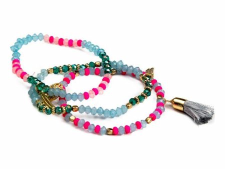 Bracelet Inca Pompoms (3 pcs) Cheap