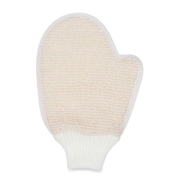 Bath Mitten Adjustable White Beige (24 Units) For Sale