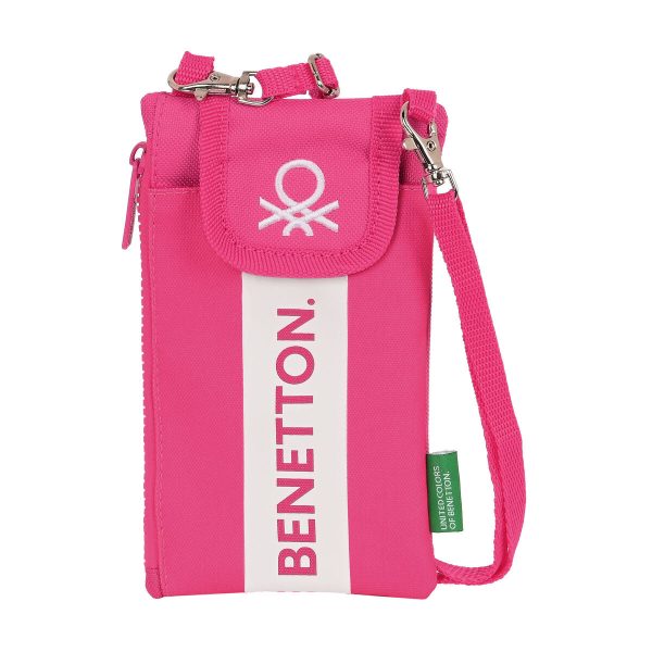 Purse Benetton Raspberry Mobile cover Fuchsia For Discount